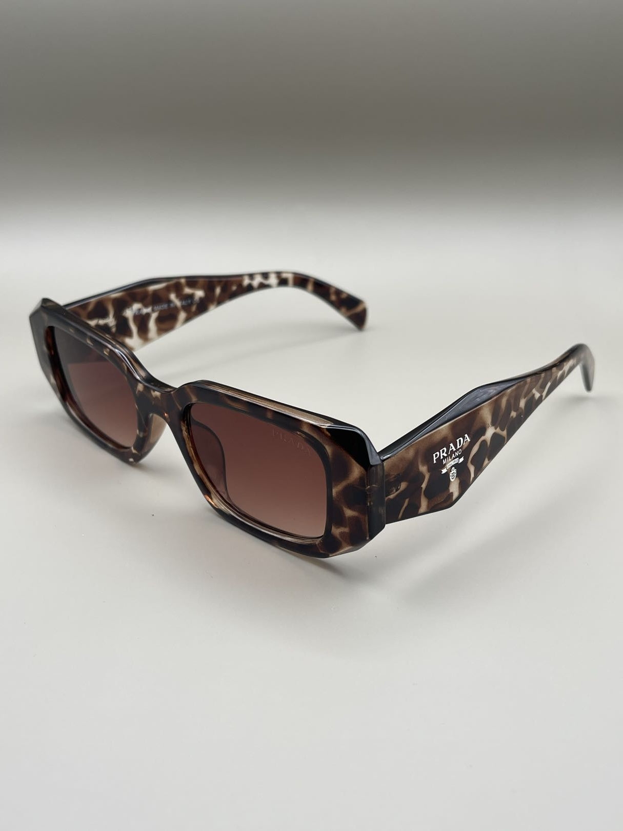 Luxury Rectangle Sunglasses – Tortoise Shell Brown / Unisex