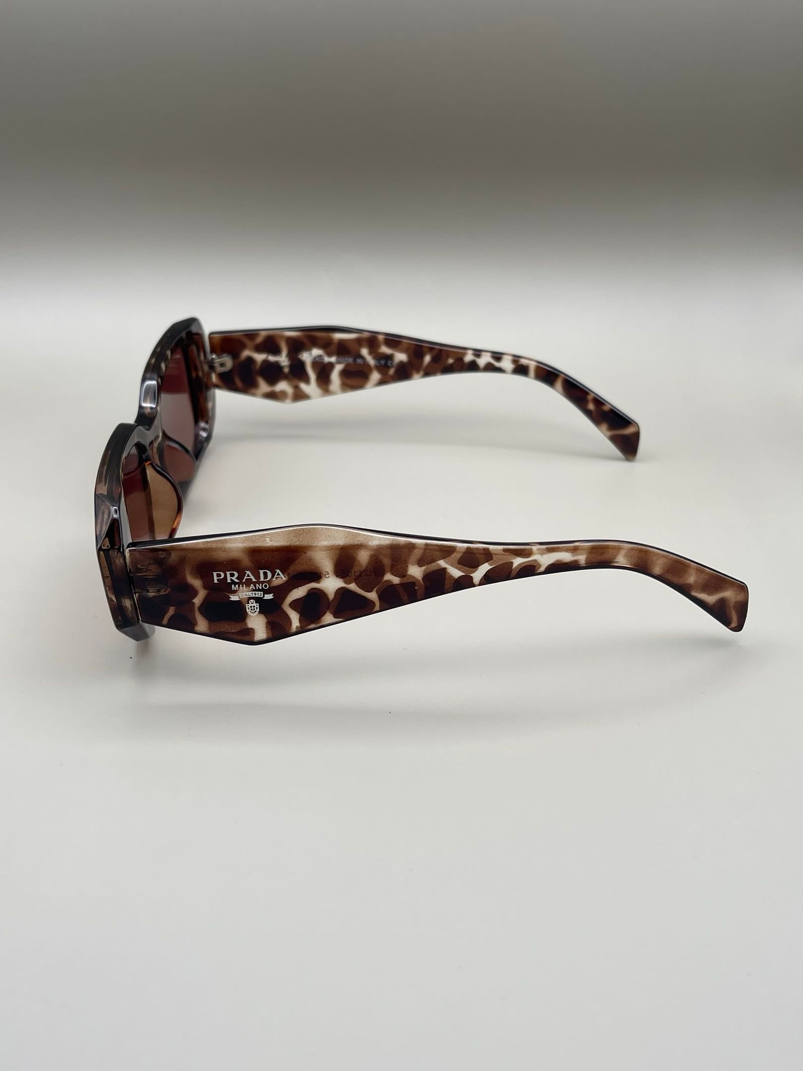 Luxury Rectangle Sunglasses – Tortoise Shell Brown / Unisex